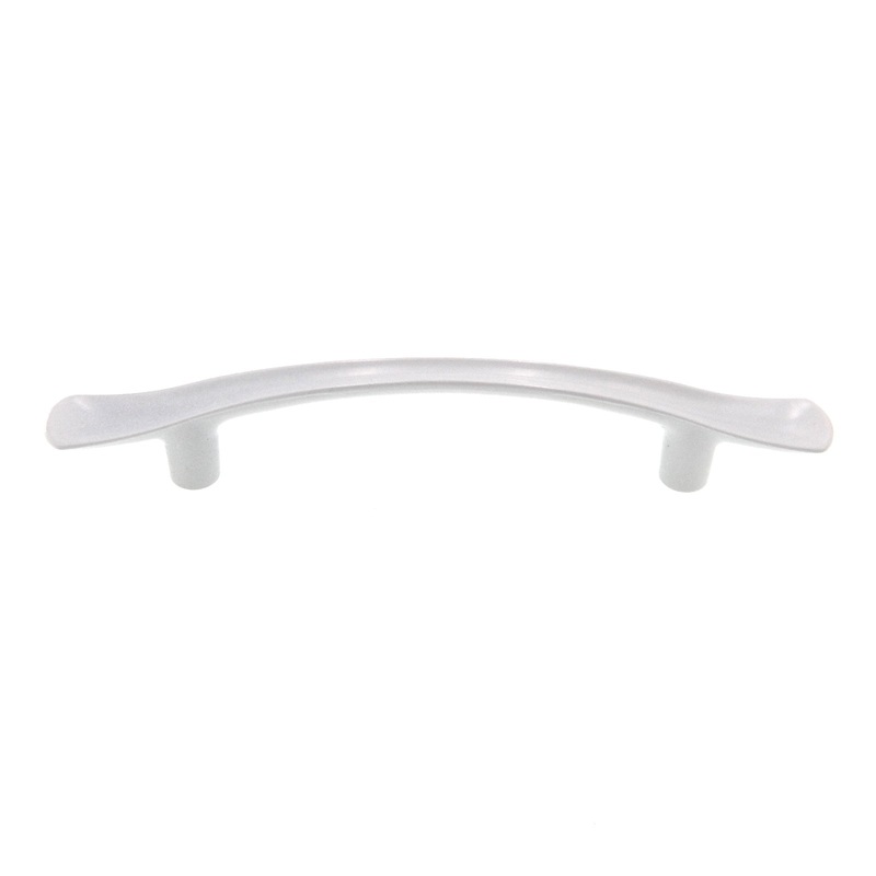 Vintage Amerock Contemporary White 3cc Cabinet Arch Pull Handle BP102-C2