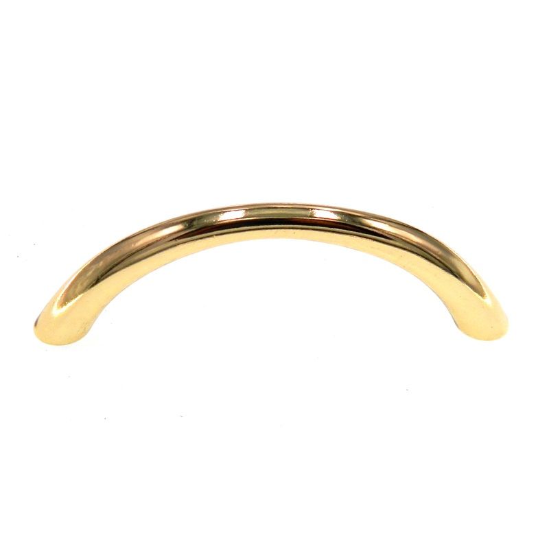 Vintage Amerock Forges Polished Brass 3 3/4 (96mm)cc Cabinet Pull A219-B-3