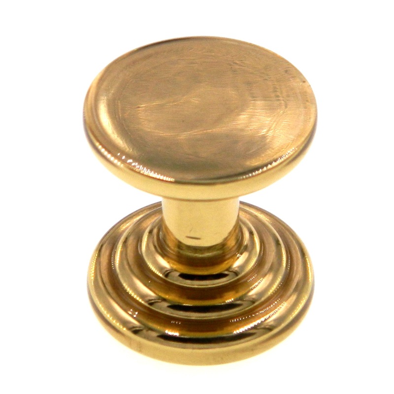 Vintage Amerock Fusital Solid Brass 1 Round Cabinet Knob Pull B36-C-3