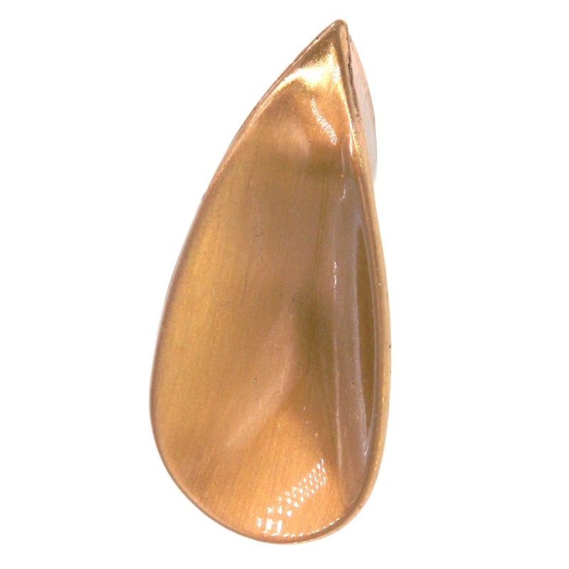 Vintage Amerock Heirloom Dull Bronze 2 Drop Petal Cabinet Knob Pull BP103-10