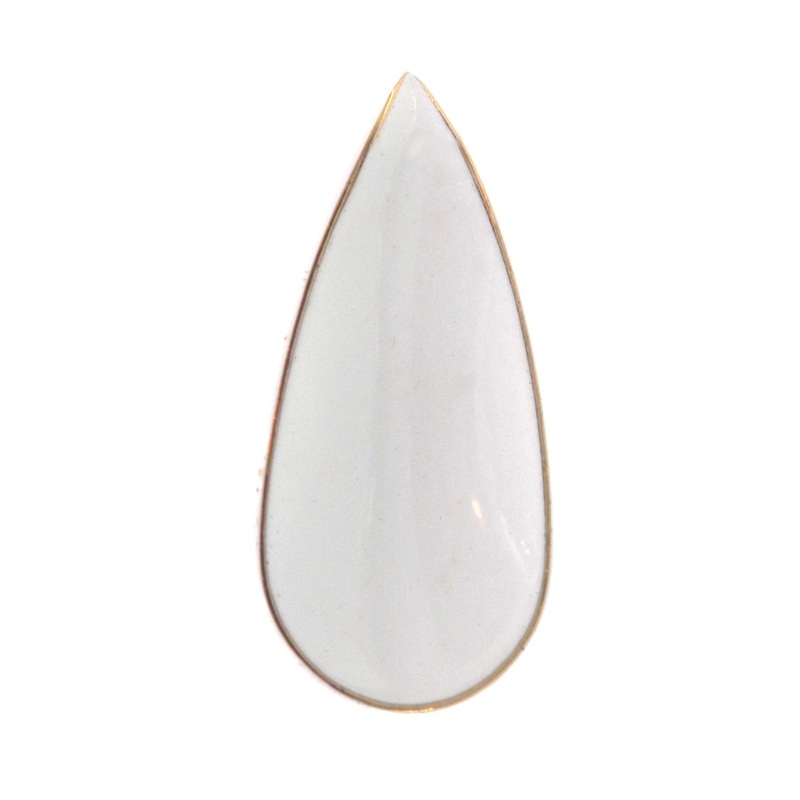 Vintage Amerock Heirloom White Gold 2 Drop Petal Cabinet Knob Pull BP103-C1