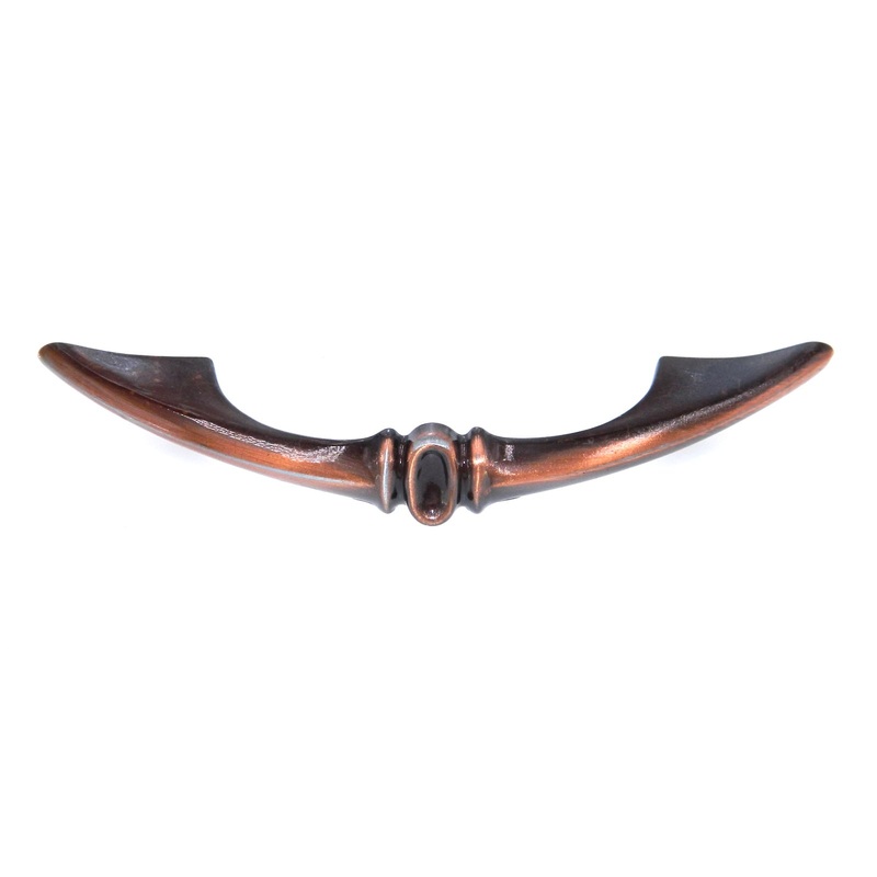 Vintage Amerock Valencia Antique Copper 3cc Cabinet Arch Pull Handle BP144-AC