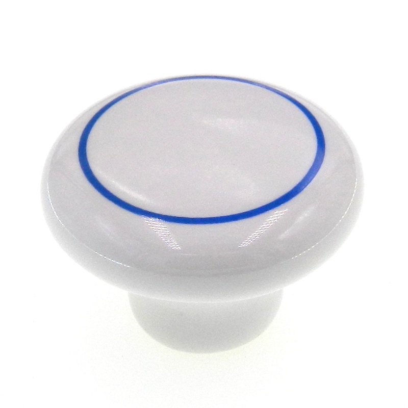 Amerock Allison Round White Ceramic 1-1/2 Cabinet Knob Pull 69124