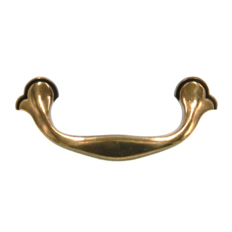 Amerock Classics 3 CTC Regency Brass Cabinet Drop  Pull Handle BP76296-R1