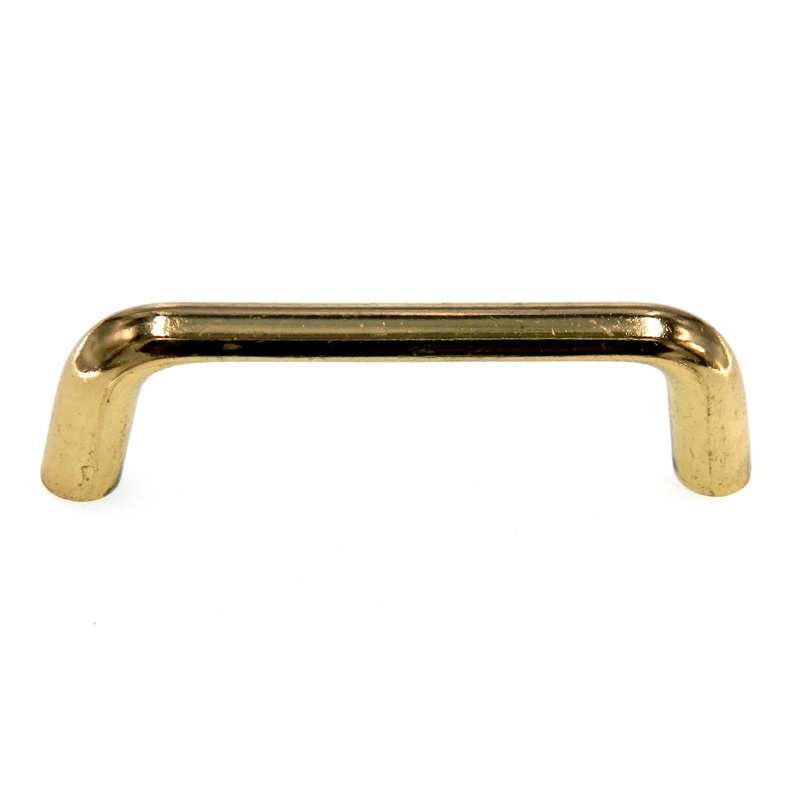 Amerock Contempory 3-1/2 CTC Polished Brass Cabinet Arch Pull Handle BP76206-3