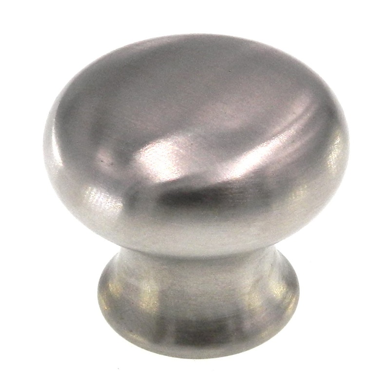 Amerock Essential’Z Round Stainless Steel 1-1/4 Cabinet Knob Pull BP19008-SS