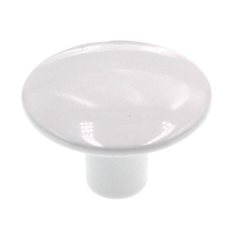 Amerock Forges White 1-3/16 Round Cabinet Knob B312-B-W Made in Italy