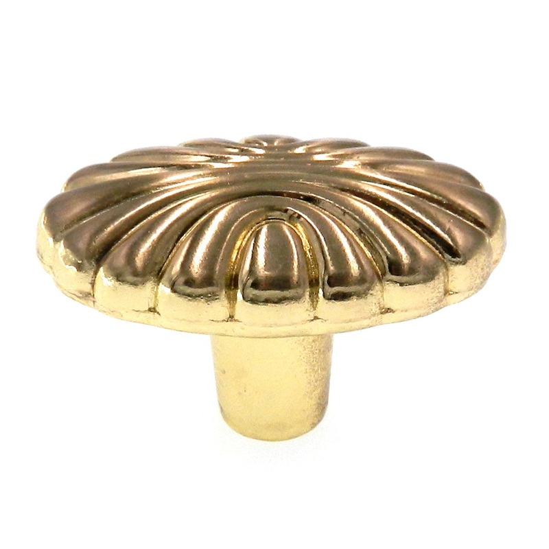 Amerock Natural Elegance Sterling Brass 1-5/8 Oval Cabinet Knob BP1338-O74