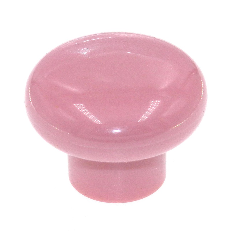 Amerock Plastics Pink 1 1/4 Round Cabinet Knob BP5421-BD