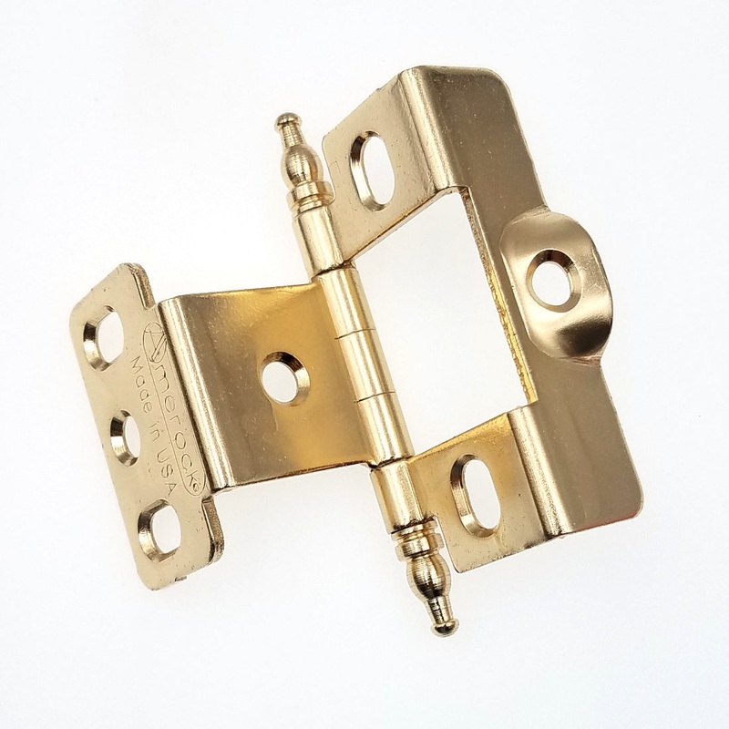 Amerock Polished Brass Minaret Inset Hinge 3/4 Frame, 13/16 Door PK3175UM-PB