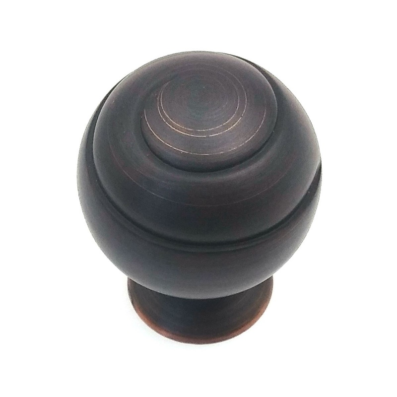 Amerock Swirl’Z Oil-Rubbed Bronze 1 1/8 Round Ball Cabinet Knob BP9338-ORB