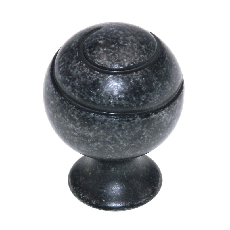 Amerock Swirl’Z Wrought Iron Dark 1 1/8 Round Ball Cabinet Knob BP9338-WID