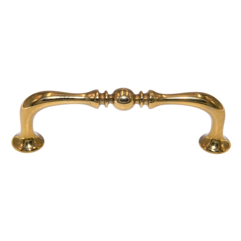 Amerock Valli & Colombo Solid Brass 3 3/4 Ctr (96mm) Cabinet Pull A126-B-3