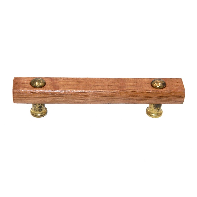Amerock Wood 4-1/4 CTC Antique Brass Cabinet Bar Pull Handle BP76267-OB