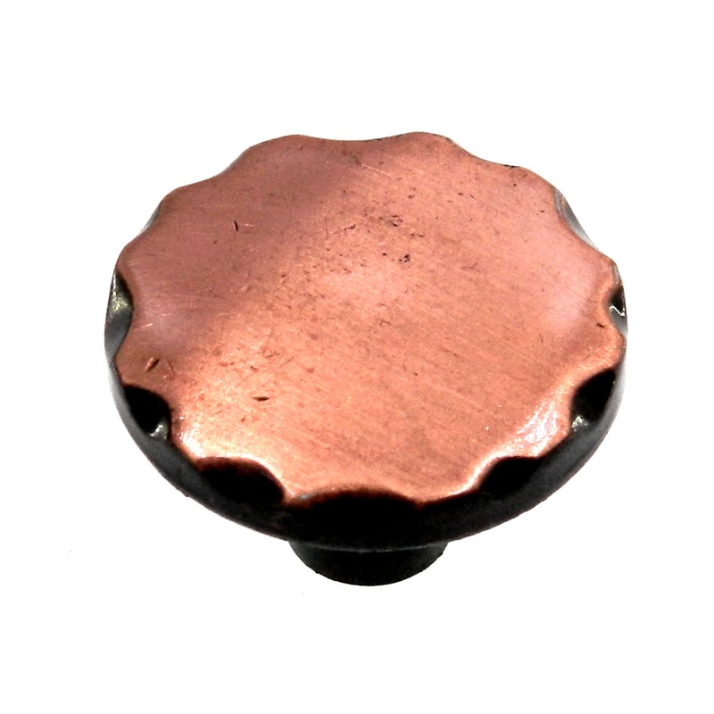 Vintage Amerock Colonial Antique Copper 1 1/8 Round Cabinet Knob T629-AC