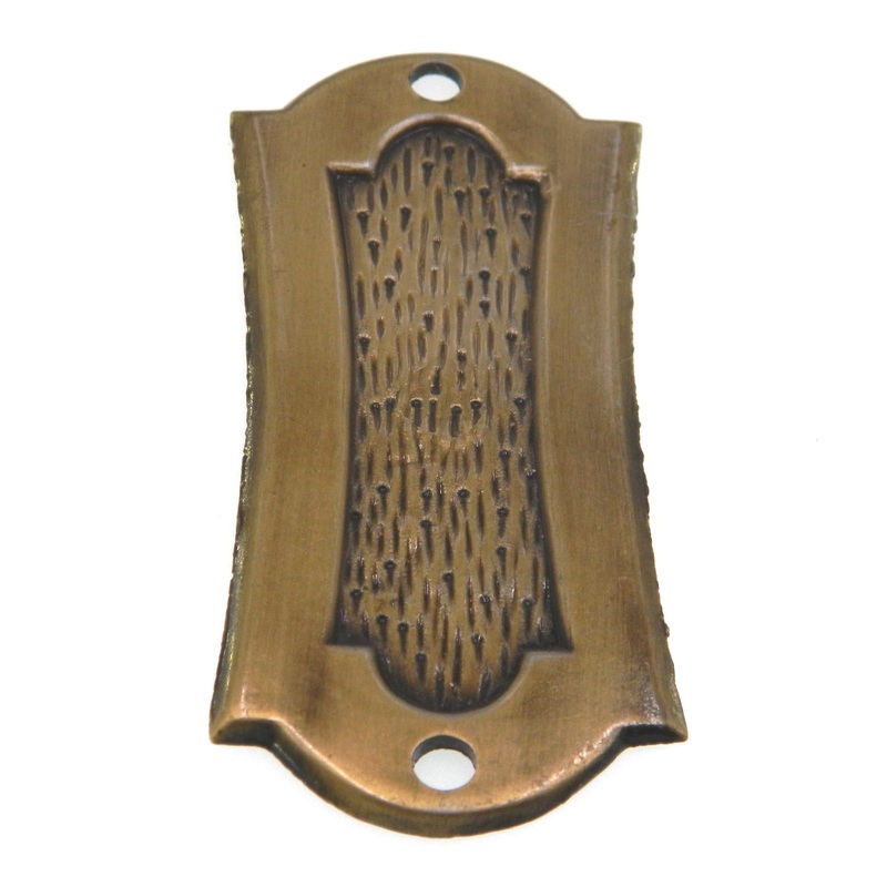 Vintage Amerock Franciscan Antique Brass 3cc Cabinet Pull Backplate BP137-AB