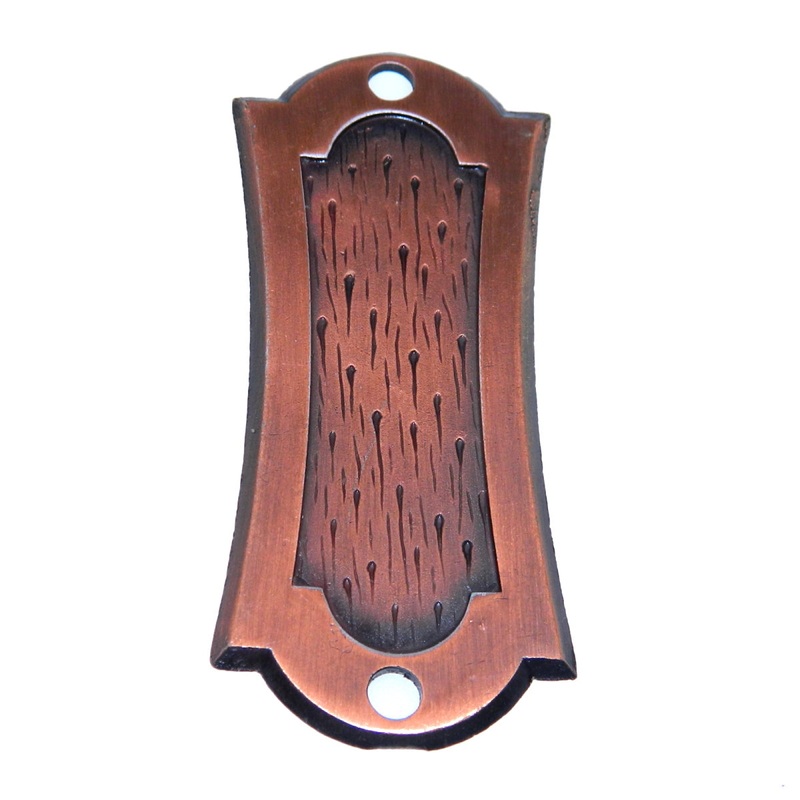 Vintage Amerock Franciscan Antique Copper 3cc Cabinet Pull Backplate 463ACS