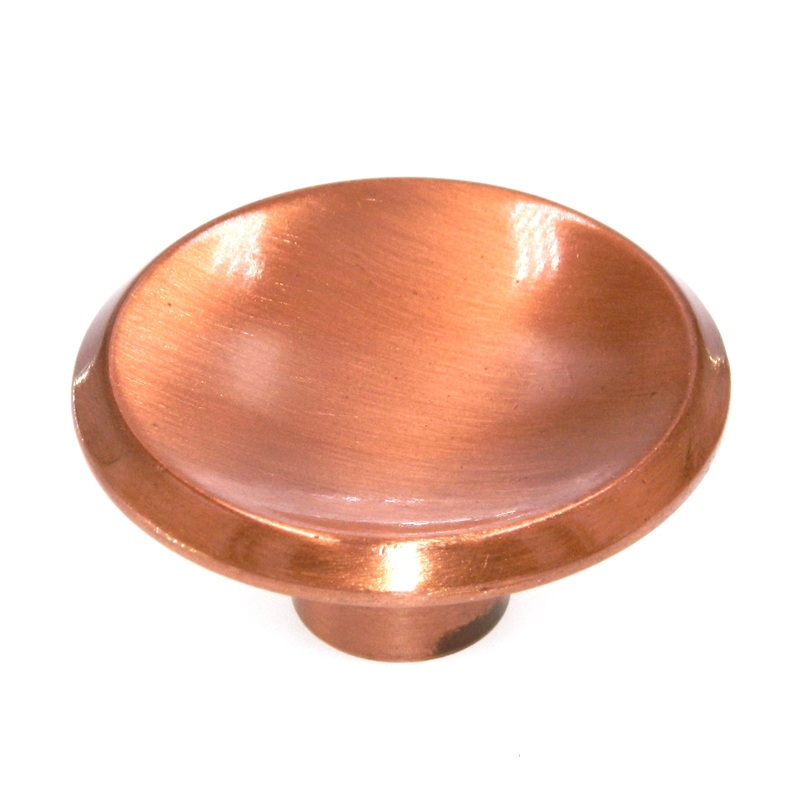 Vintage Amerock Mid-Century Modern Antique Copper 2 Round Cabinet Knob BP554-AC