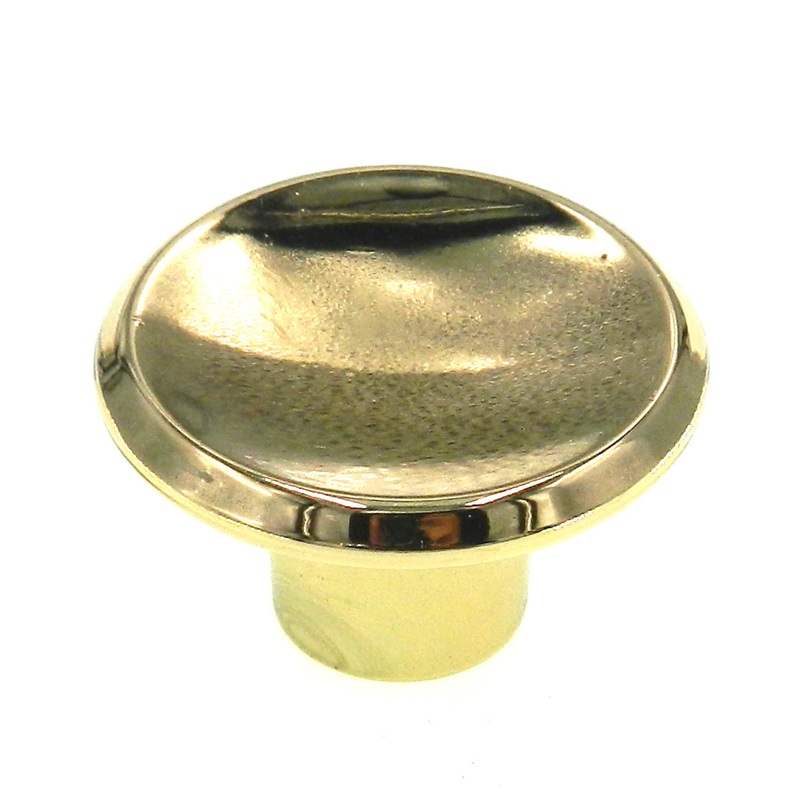 Vintage Amerock Mid-Century Modern Polished Brass 1 9/16 Cabinet Knob BP552-3