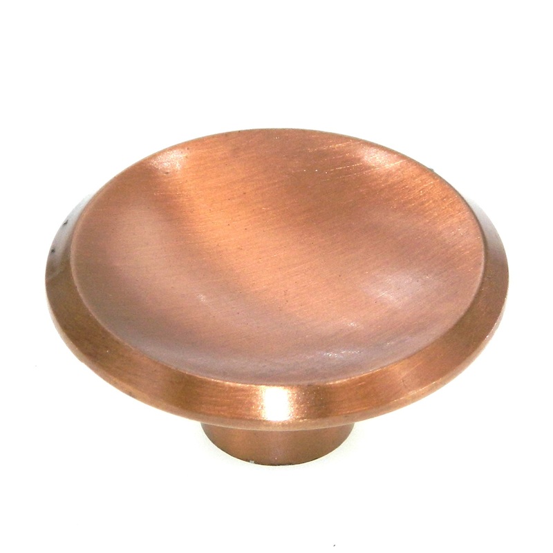 Vintage Amerock Mid-Century Modern Satin Copper 2 Round Cabinet Knob BP554-41