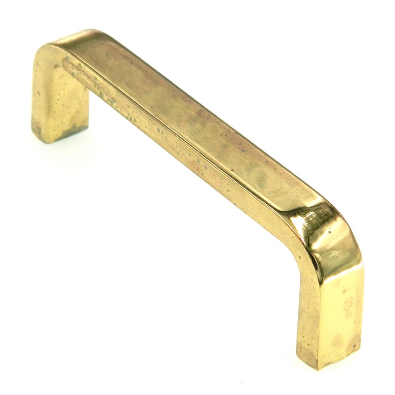 Vintage Amerock Mid-Century Polished Brass 3 1/2 Ctr Cabinet Pull BP557-3