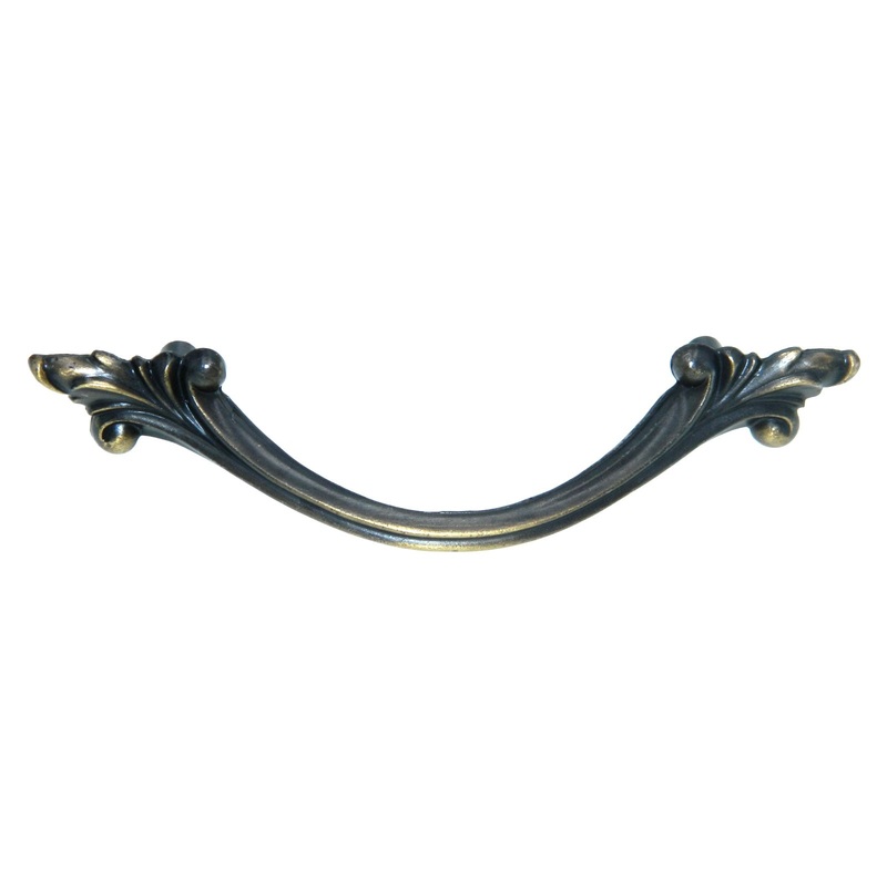 Vintage Amerock Provincial Antique English 3 Ctr Drawer Handle Pull BP451-AE