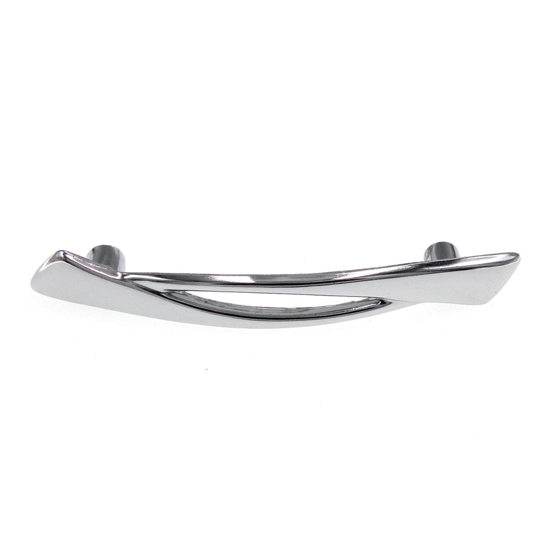 Vintage National Lock Company Galaxie Bright Chrome 3cc Cabinet Pull V278-26