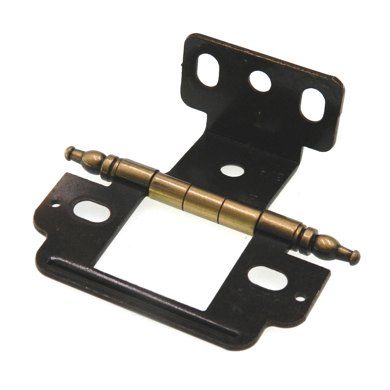Amerock Antique English Full Inset Partial Wrap Hinge 9/16 Door PK3180RM-AE