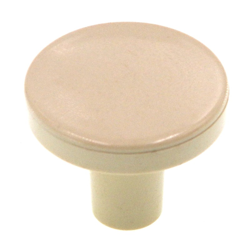 Amerock Elan Almond 1-1/4 Round Plastic Cabinet Knob Pull BP8688-PA