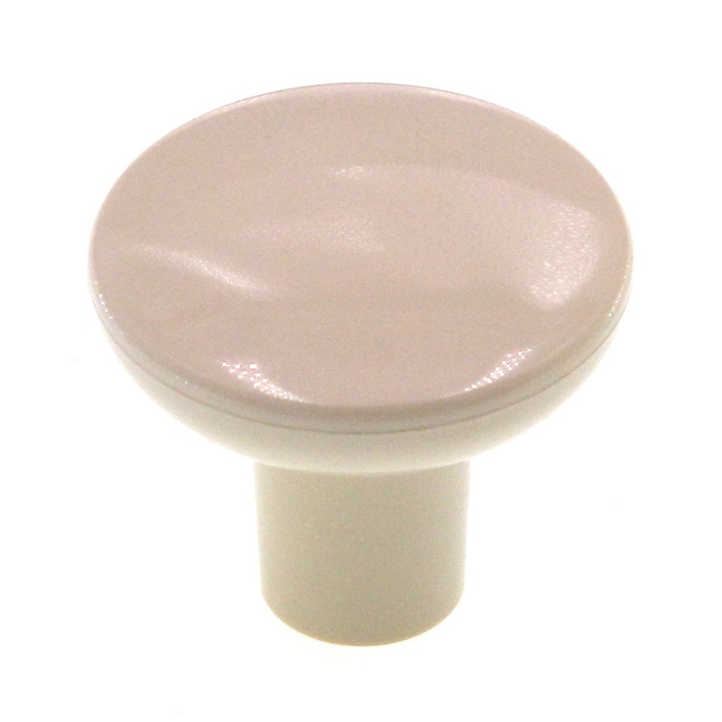Amerock Elan Almond 1-1/8 Round Plastic Cabinet Knob Pull BP8683-PA