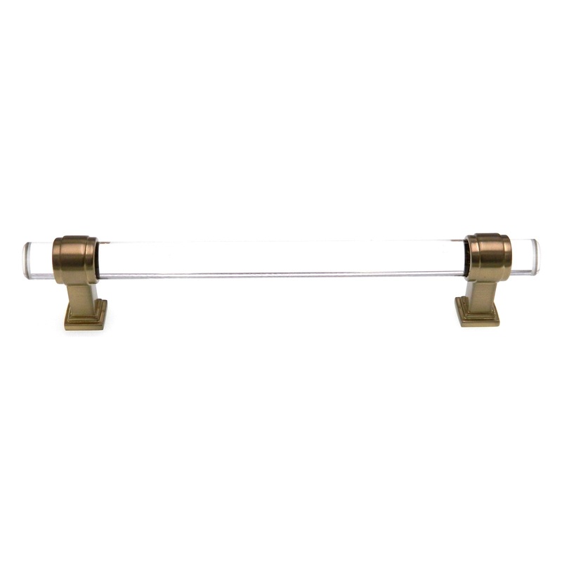 Amerock Glacio Clear Golden Champagne 6 1/4 (160mm)cc Cabinet Pull BP36656CBBZ