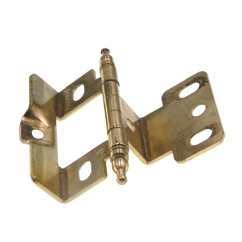 Amerock Polished Brass Inset Hinge 3/4 Frame 9/16 Door Minaret Tip PK3175RM-PB