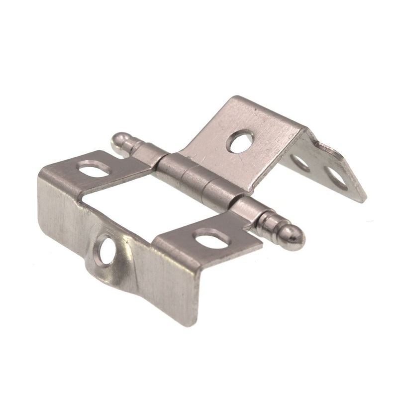 Amerock Satin Nickel Full Inset Wrap Hinge Ball Tip 3/4 Thick Door PK3180TB-G10