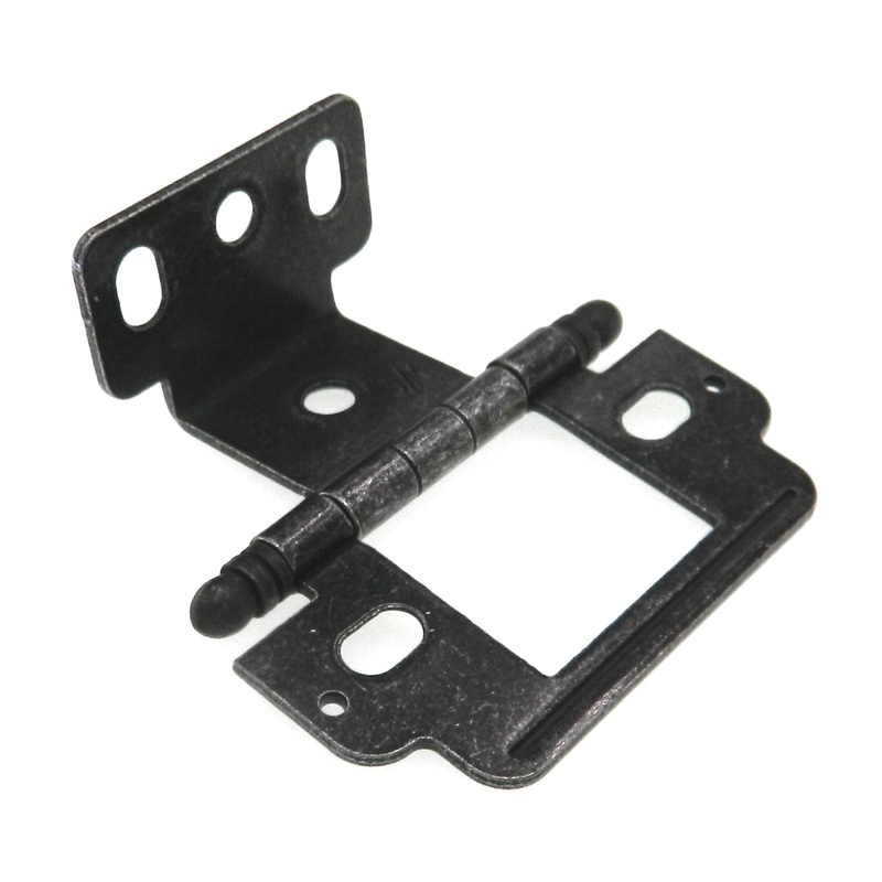 Amerock Wrought Iron Full Inset Wrap Hinge Ball Tip 3/4 Thick Door PK3180TB-WI