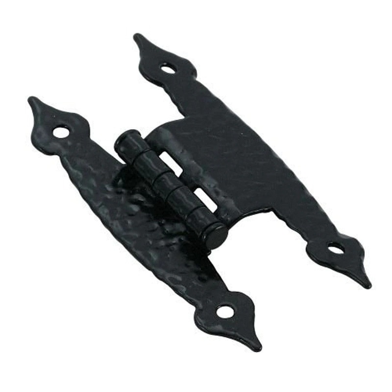 Pair of Amerock 3/8 Offset Colonial Black Cabinet H Hinges BP3406-CB