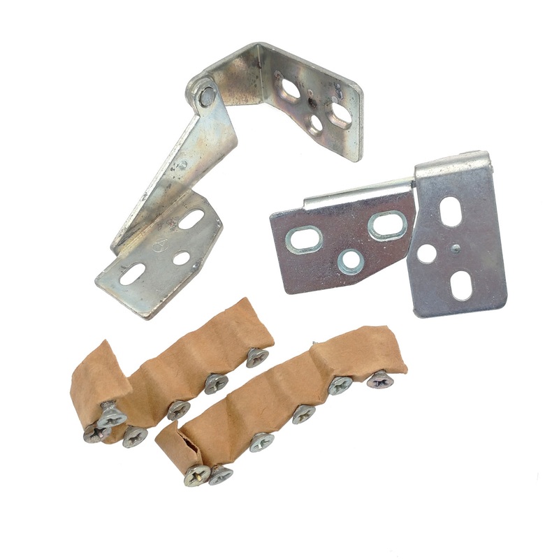 Set Amerock Perma-Brite Zinc Concealed Overlay Pin Knife-Pivot Hinges BP1242-2G