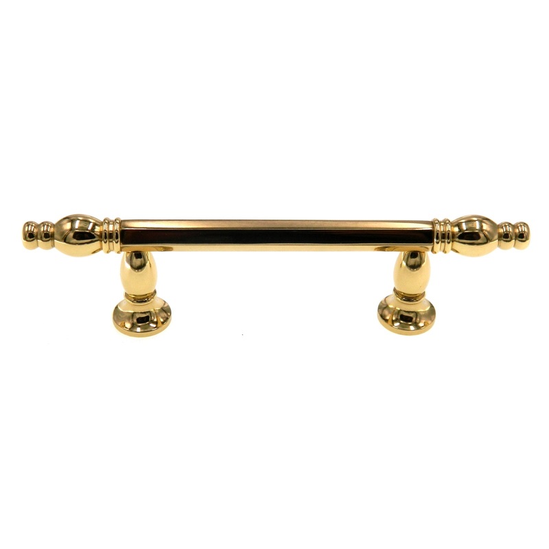 Vintage Amerock Allison Solid Brass 3 Ctr. Cabinet Bar Pull 555