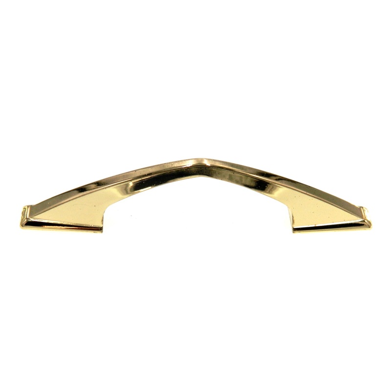 Vintage Amerock Catalina Bright Brass 3 Ctr. Cabinet Arch Pull A456-3