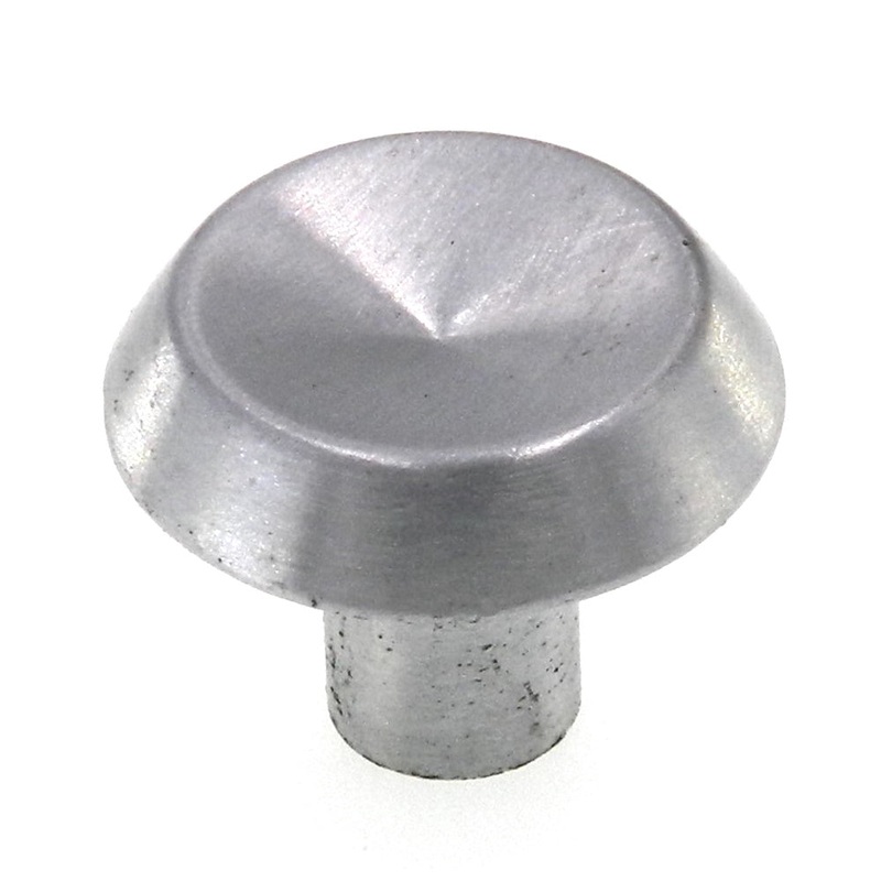 Vintage Amerock Catalina Brushed Chrome 1 Round Cabinet Knob BE524-26D
