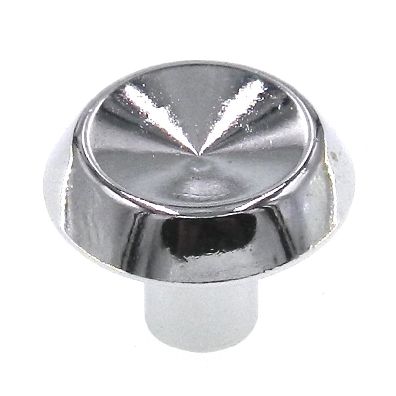 Vintage Amerock Catalina Polished Chromium 1 Round Cabinet Knob BE524-26