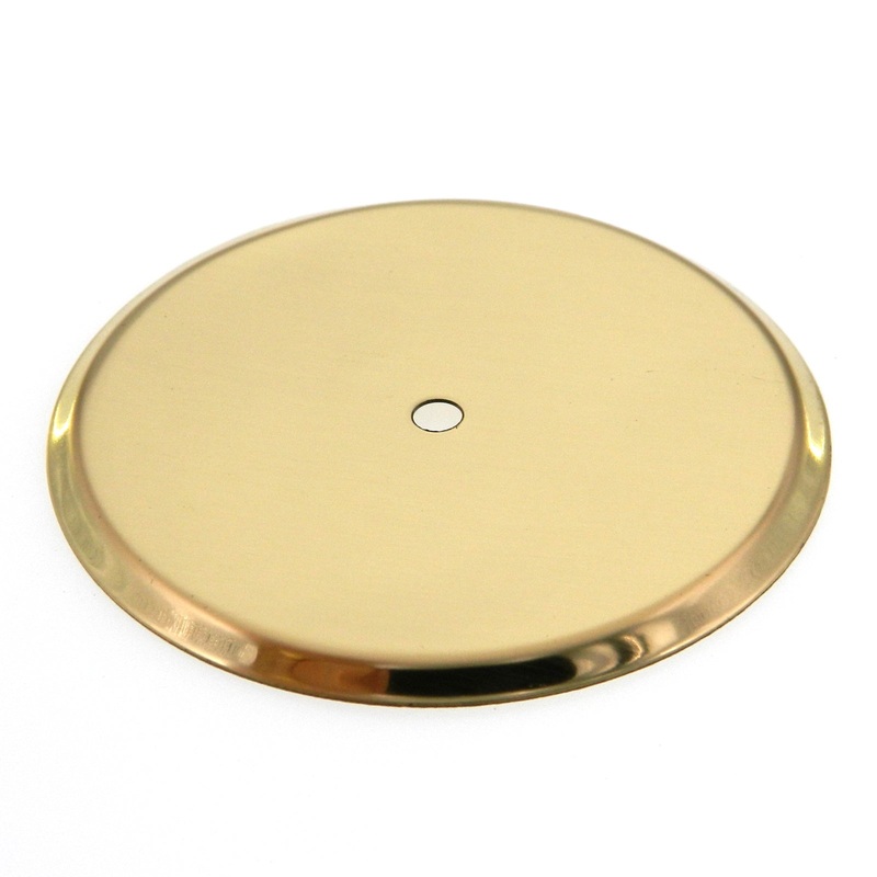 Vintage Amerock Contemporary Bright Brass 2 3/4 Cabinet Knob Backplate A503-3