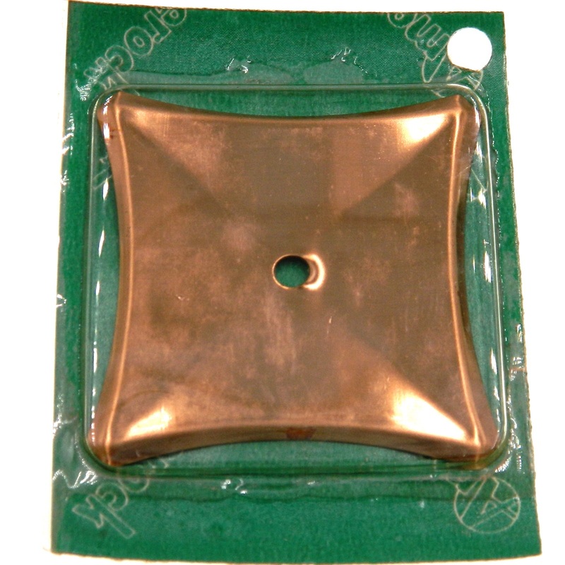 Vintage Amerock Contemporary Dull Bronze 2 1/8 Cabinet Knob Backplate A511-10
