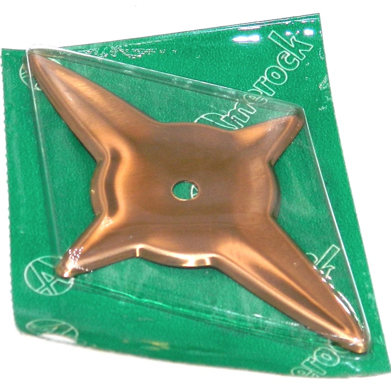 Vintage Amerock Contemporary Dull Bronze 3 1/2 Cabinet Knob Backplate A513-10