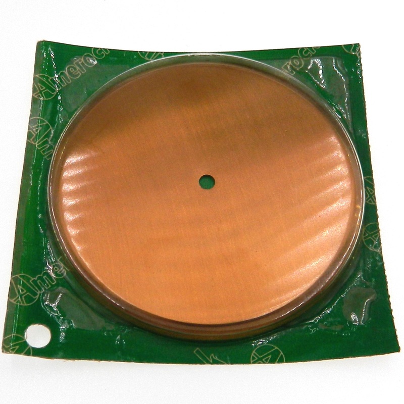 Vintage Amerock Contemporary Dull Bronze 3 3/8 Cabinet Knob Backplate A505-10
