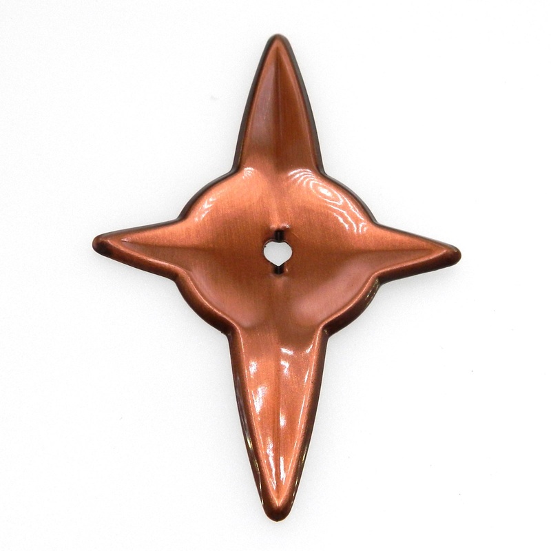Vintage Amerock Contemporary Satin Copper 3 1/2 Cabinet Knob Backplate A513-41