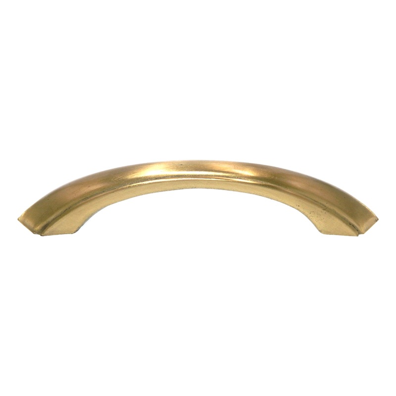 Vintage Amerock Furniture Trim Satin Brass 4 Ctr. Cabinet Arch Pull E498-4