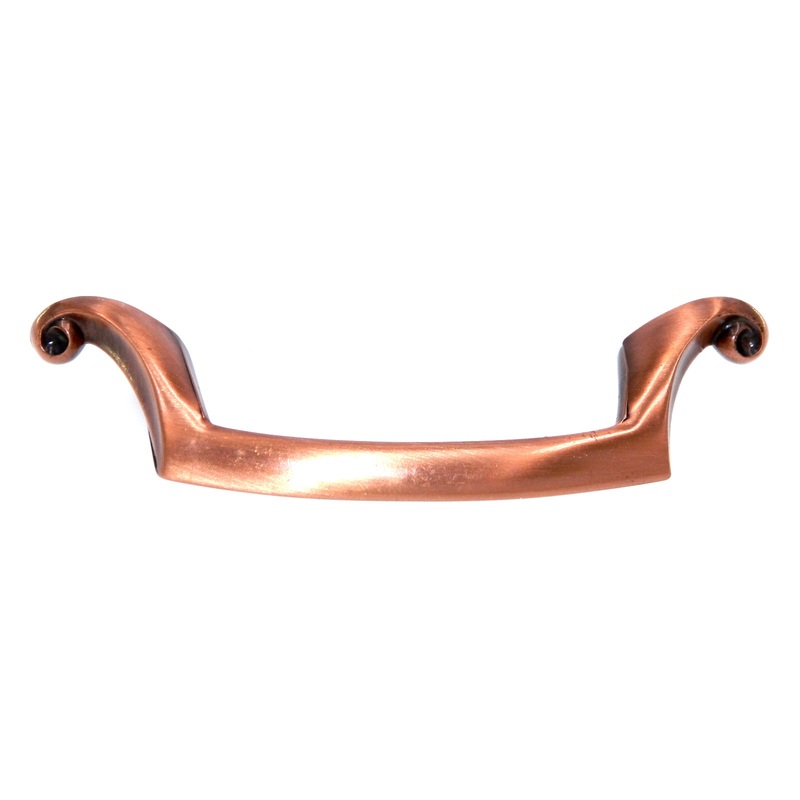 Vintage Amerock Imperia Antique Copper 3 Ctr. Cabinet Arch Pull A474-AC
