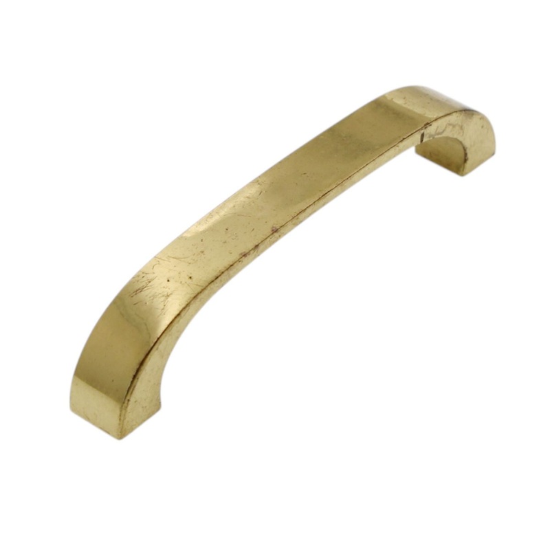 Vintage Amerock Mid-Century Bright Brass 3 1/2 Ctr. Cabinet Arch Pull AO496-3