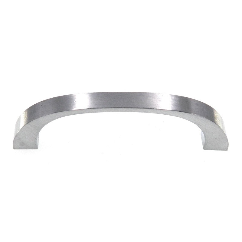 Vintage Amerock Mid-Century Brushed Chrome 3 Ctr. Cabinet Arch Pull AO494-26D