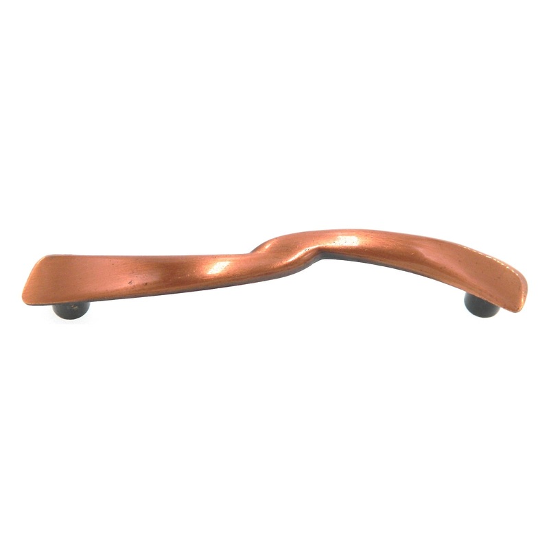 Vintage Amerock Modern Antique Copper 3 1/2 Ctr. Cabinet Arch Pull BP444-AC